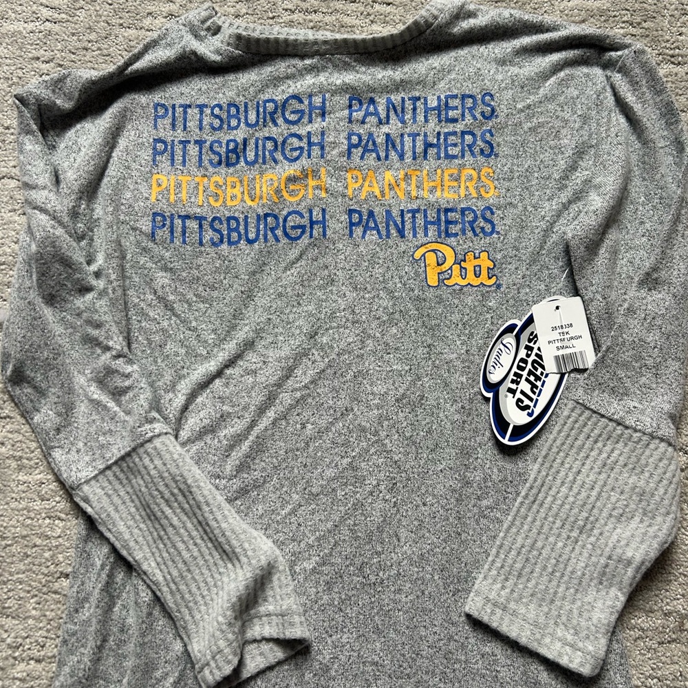 Pitt Women's Gray Pajama Top
